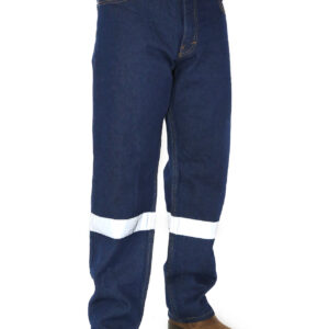 Pantalón Mezclilla Con Cinta Reflejante