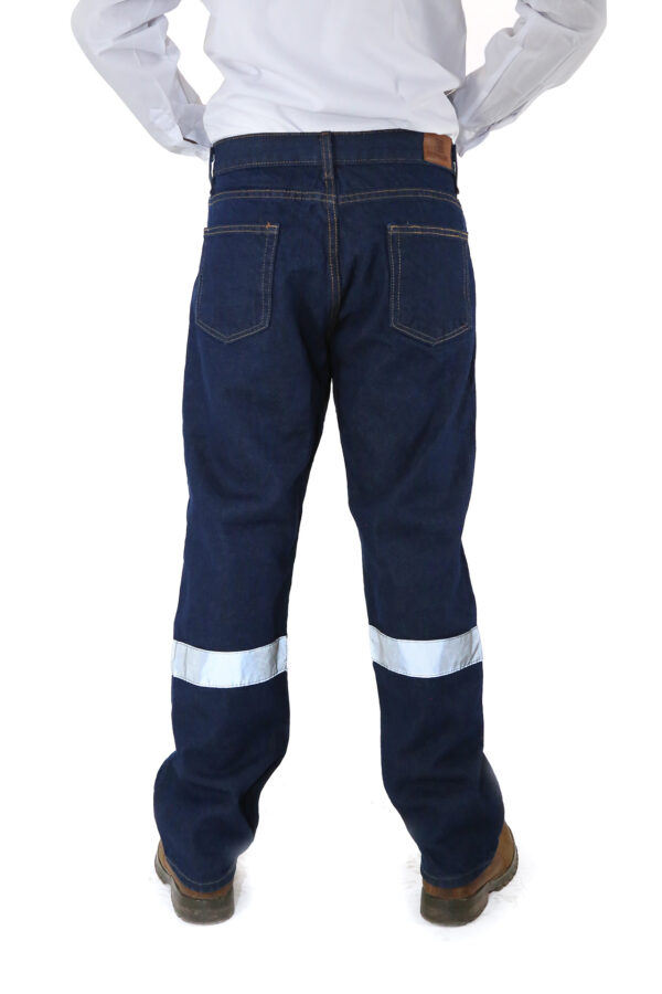 Pantalón Mezclilla Con Cinta Reflejante - Imagen 4